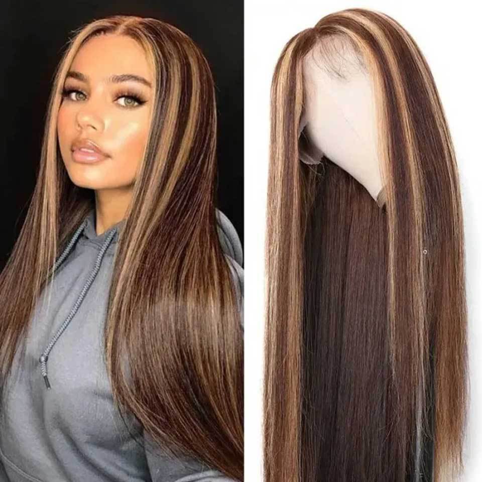 Front Lace Piano Pick Dyeing Human Hair Headgear Wig Front Lace Piano Pick Dyeing Human Hair Headgear Wig